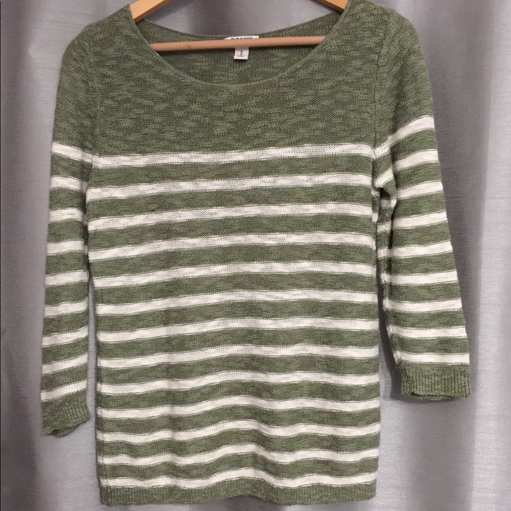 Old Navy Striped Knit Sweater Shirt